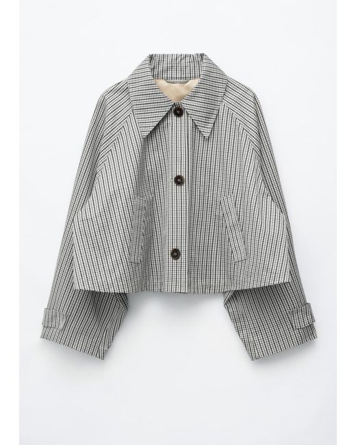 & Other Stories Gray Cropped Jacket