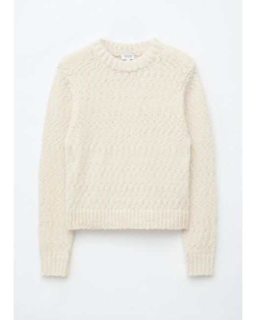 & Other Stories Blue Wool-Cotton Bouclé Jumper