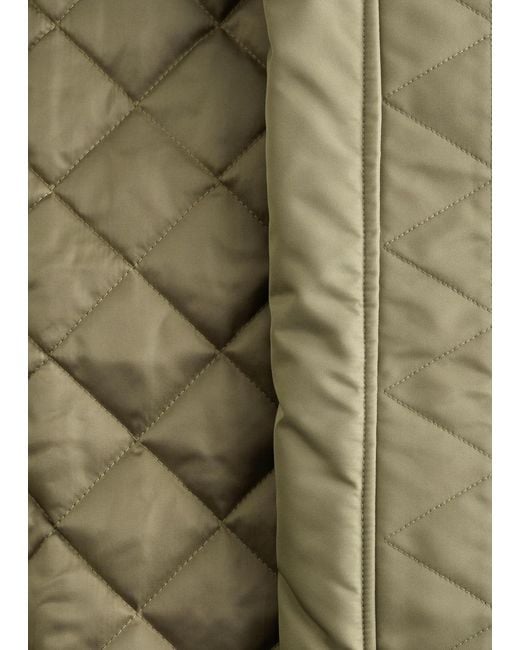 & Other Stories Blue Long Bomber Jacket