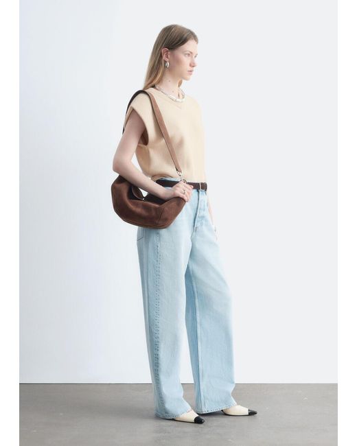 & Other Stories White Barrel-Leg Jeans