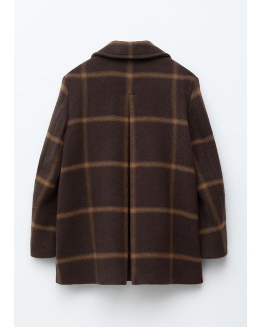Manteau Trapèze En Laine & Other Stories en coloris Black