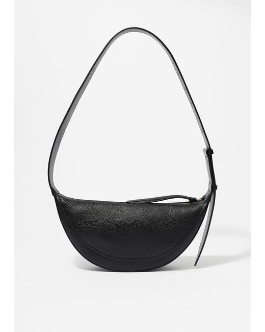 & Other Stories White Paneled Leather Bag