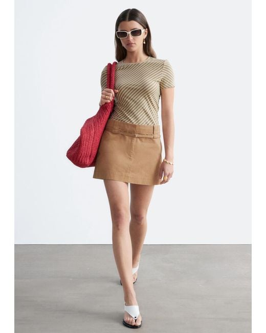 & Other Stories Natural Slim T-Shirt