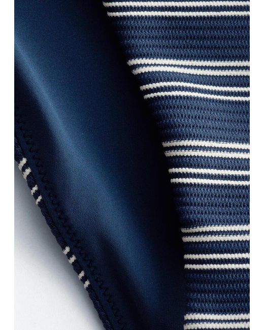 & Other Stories Blue Side-Detail Bikini Briefs