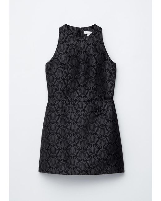 & Other Stories Blue Brocade Mini Dress