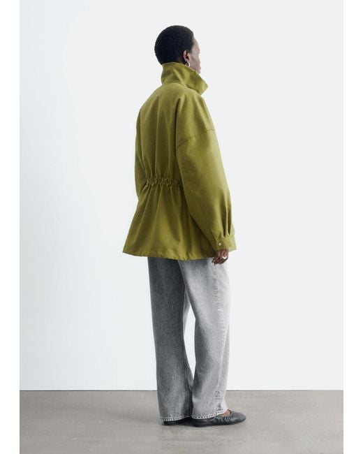 & Other Stories Green Oversized Utility Jacket