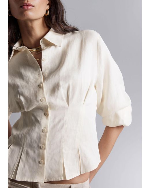 & Other Stories White Fitted Shirt