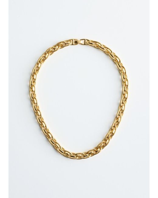 & Other Stories Metallic Cable Chain Necklace