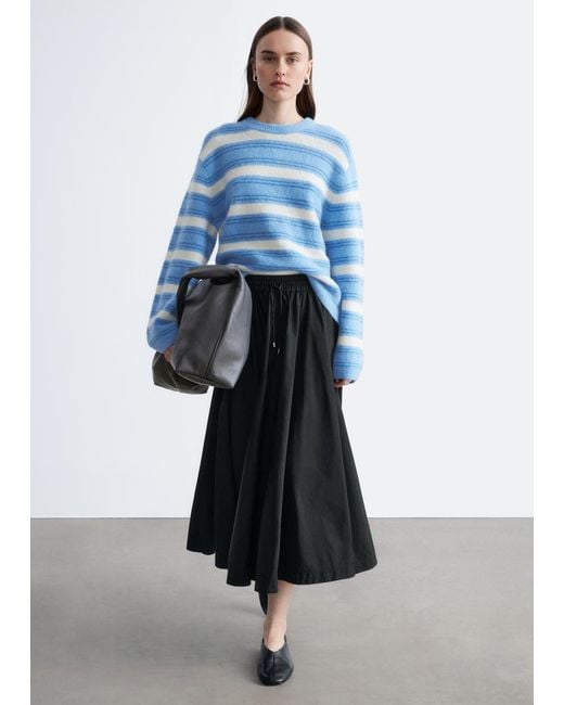 & Other Stories Blue Alpaca-Blend Jumper