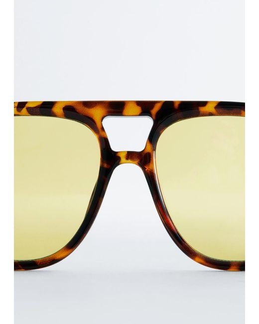 & Other Stories Brown Aviator-Frame Sunglasses