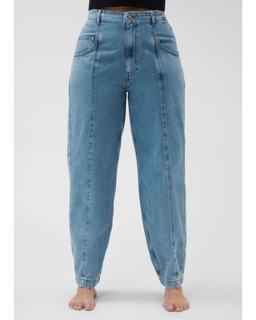 & Other Stories Blue High-waist Barrel-leg Jeans