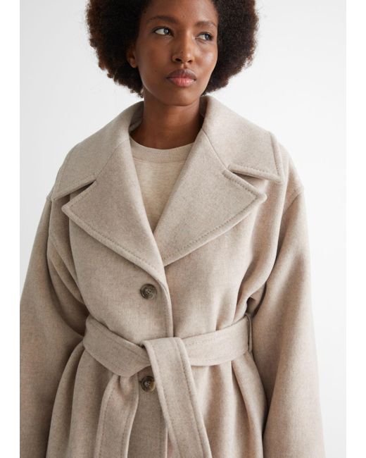 Oversized belted jacket Clearance