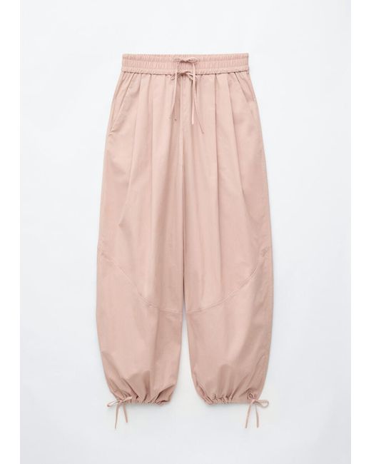 & Other Stories White Cotton Balloon Trousersf