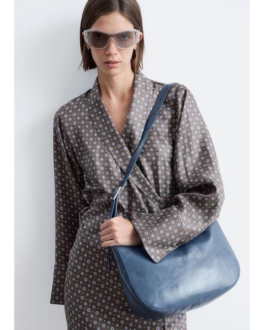 & Other Stories Blue Crescent Crossbody Bag