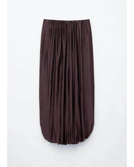 & Other Stories White Twisted Drape Balloon Skirt