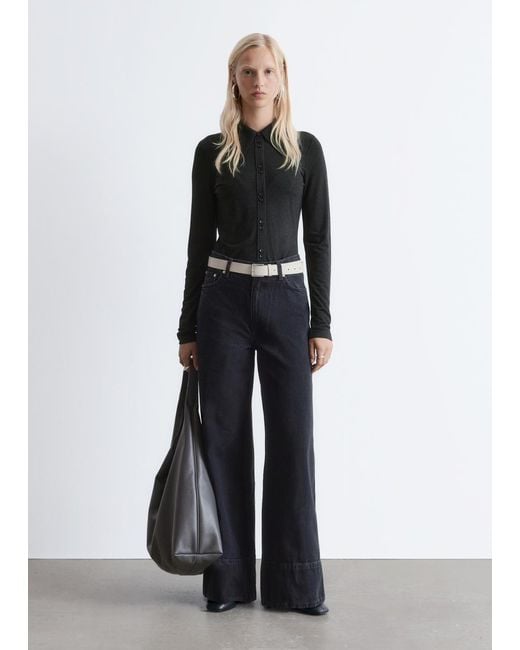 Jean Long À La Coupe Large & Other Stories en coloris White