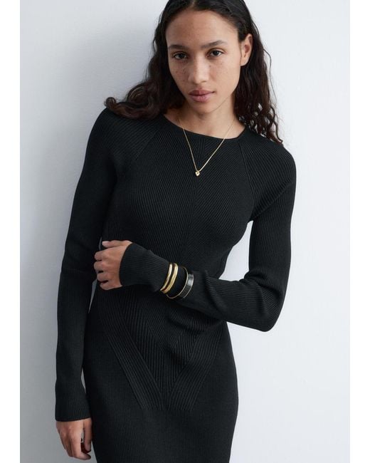 & Other Stories Black Two-Tone Cuff Bracelet