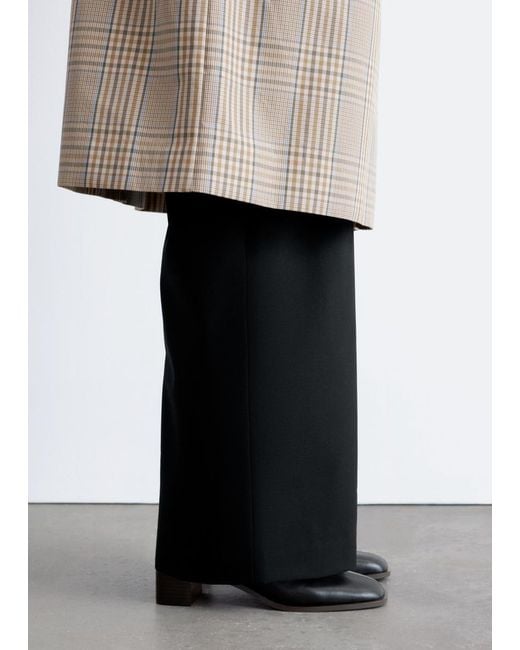 & Other Stories Black Nappa Sock Boots
