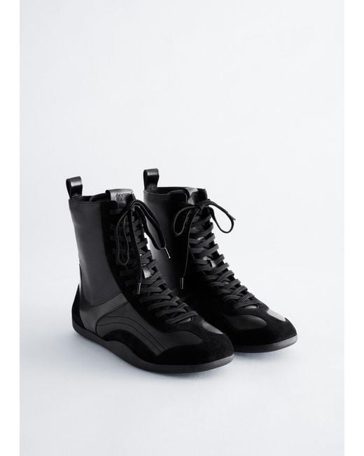 & Other Stories Black Lace-Up Ankle Boots