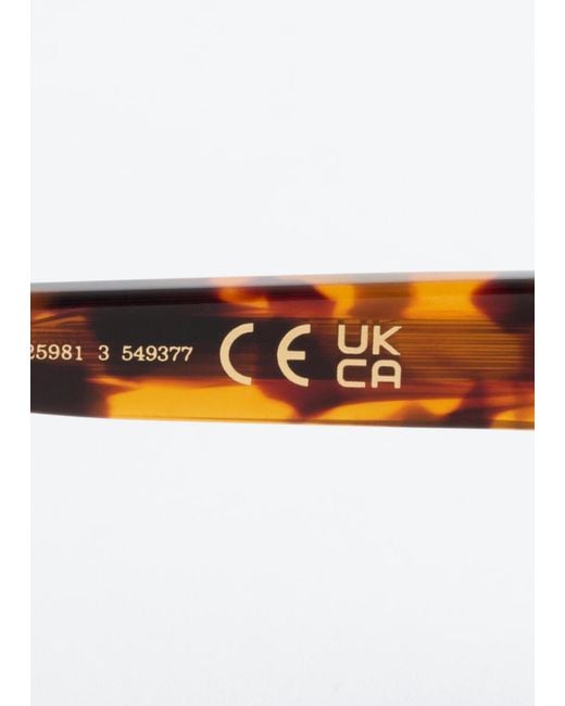 & Other Stories Orange Oval Acetate Sunglasses