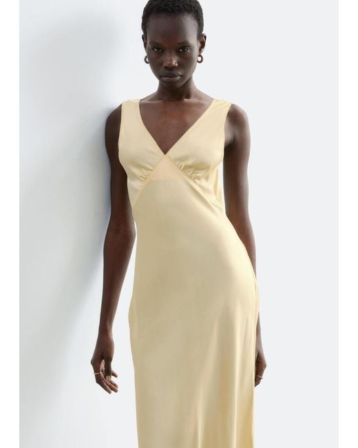 & Other Stories Multicolor V-Neck Slip Midi Dress