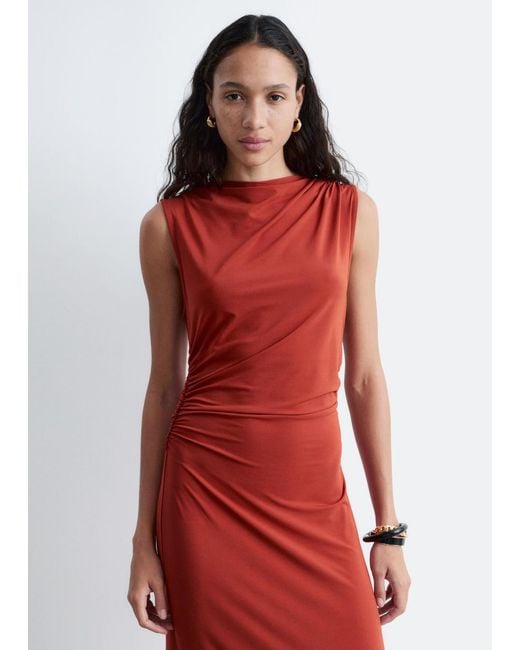 button front dress midi Toccin Women's Victoria Sleeveless Button-Front MIDI Dress M / Outerspace/Ivory