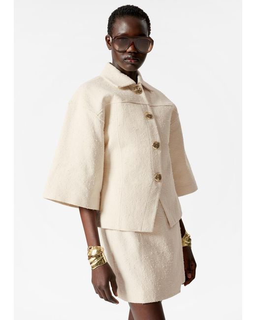 & Other Stories Natural Textured Jacket