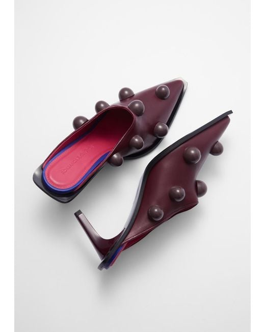 & Other Stories White Beaded Leather Mules