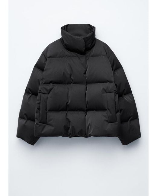 & Other Stories Black Down Puffer Jacket