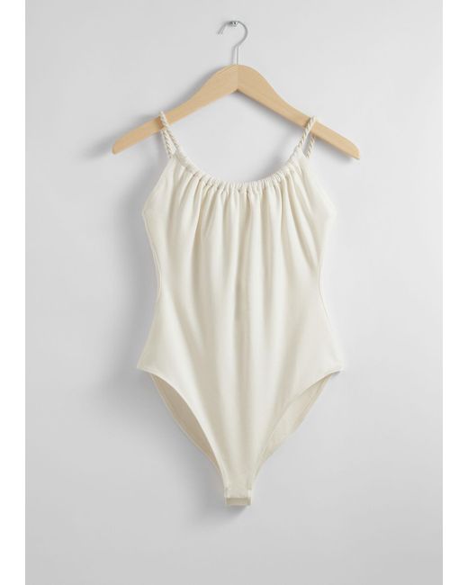 & Other Stories White Rope-strap Bodysuit