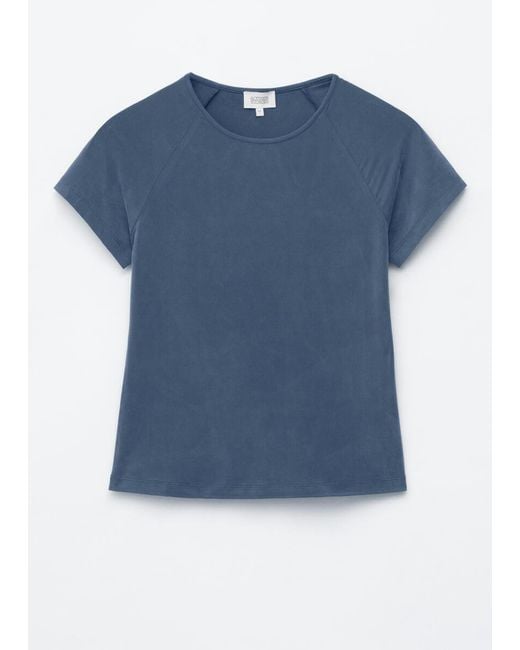 & Other Stories Blue Fitted Raglan T-Shirt