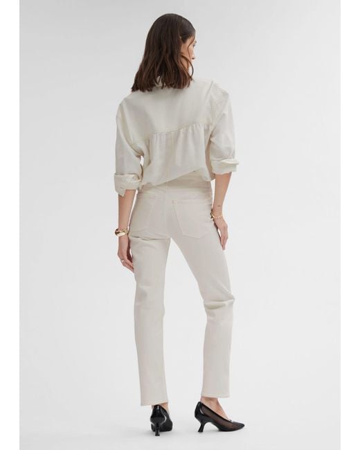 & Other Stories White Slim Cut Jeans