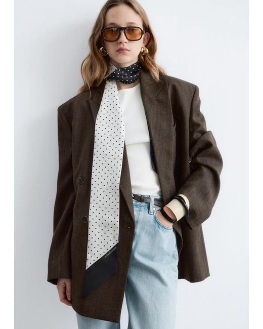 & Other Stories Gray Two-Tone Cuff Bracelet
