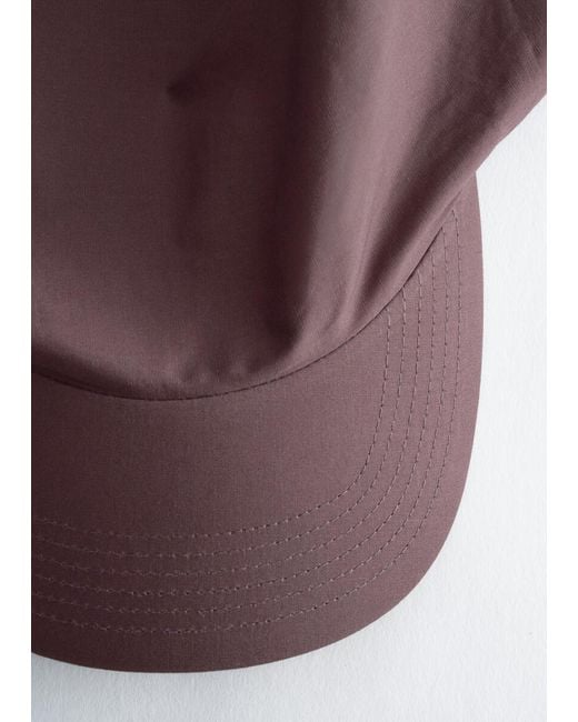 & Other Stories Brown Cotton Scarf Cap