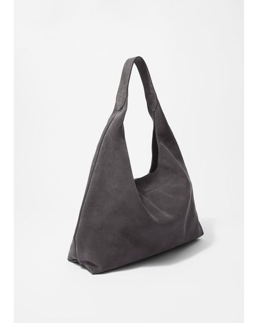 Grand Sac Cabas En Daim & Other Stories en coloris Black