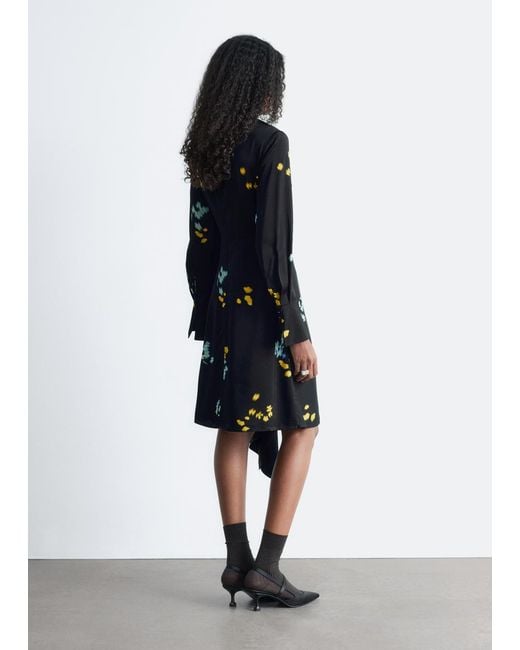 asymmetric long sleeve mini dress Sami Miro Vintage main image 0
