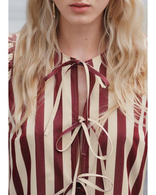 & Other Stories White Peplum Mini Dress