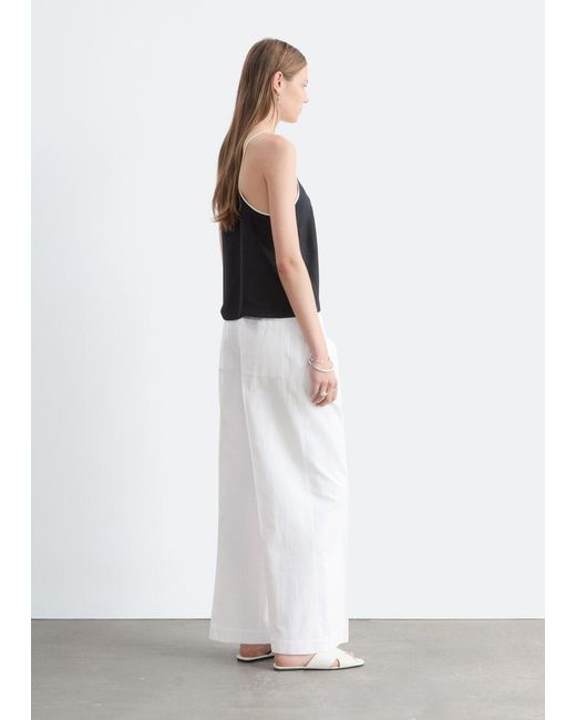 & Other Stories White Silk Tank Top