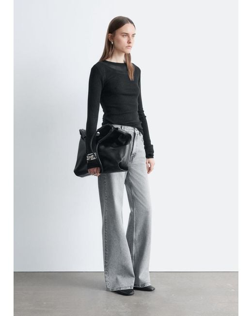 Jean Large À Clous & Other Stories en coloris White