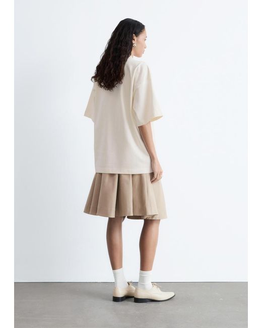 & Other Stories White Oversized Cotton T-Shirt