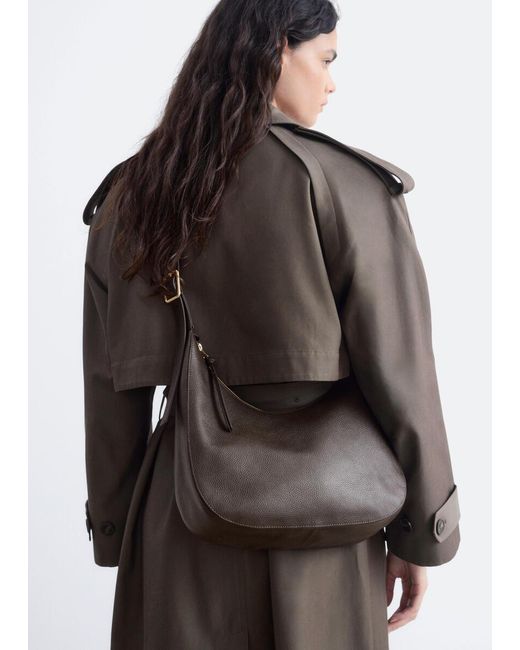 & Other Stories White Crescent Crossbody Bag