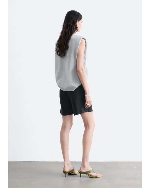 & Other Stories White Sleeveless Top