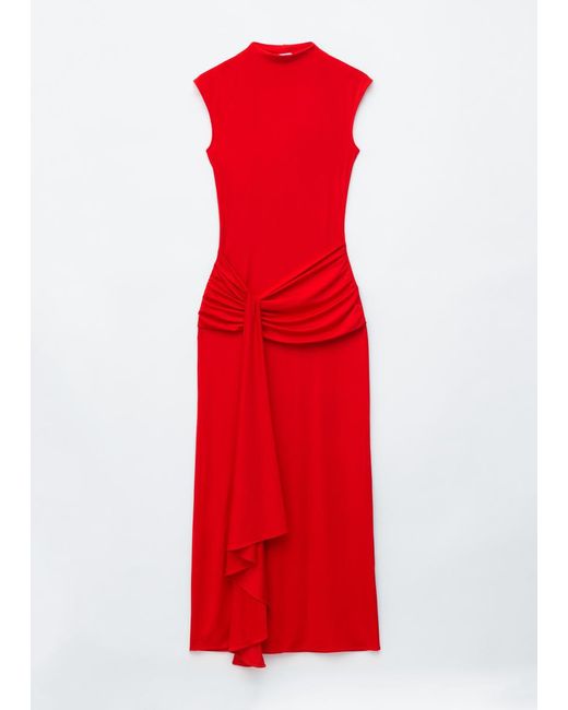 strapless open back dress & Other Stories Red Stripe Short Sleeve Dress