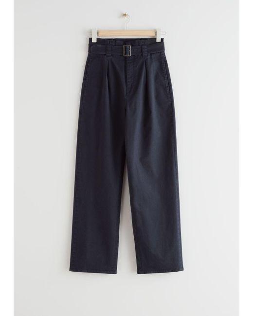 relaxed cotton trousers