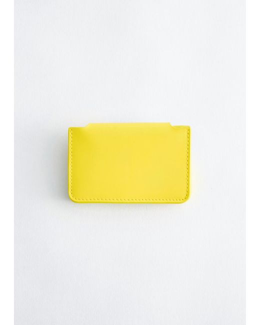 & Other Stories Yellow Small Card Holder