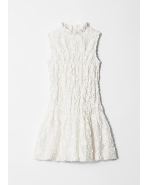 & Other Stories White Smock Mini Dress