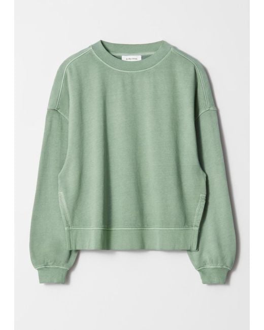 & Other Stories Green Relaxed Sweatshirt