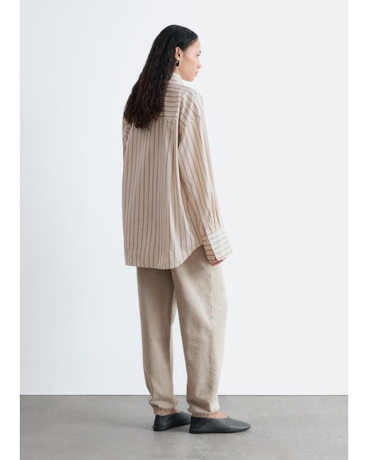 & Other Stories White Oversized Joggers