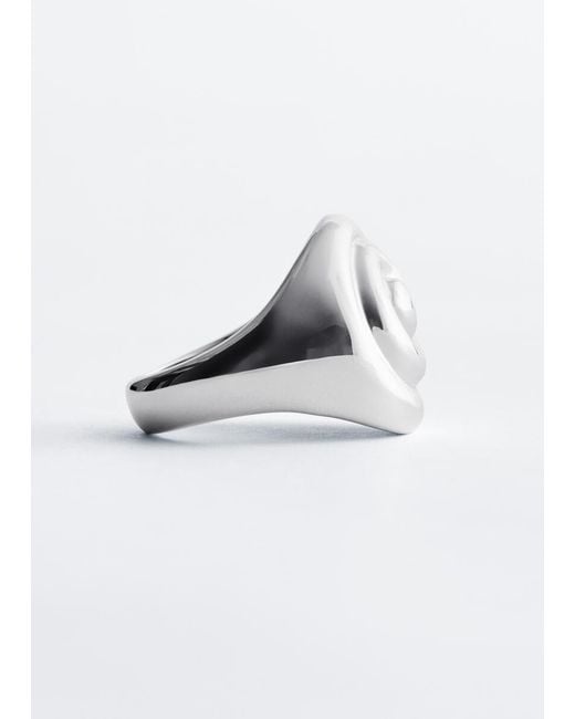 & Other Stories White Statement-Ring