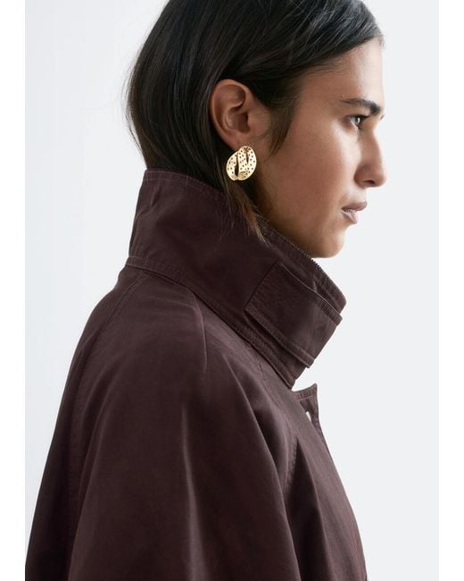 & Other Stories Brown Corduroy-Collar Jacket